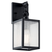 Kichler 59005BKT One Light Outdoor Wall Mount, Black