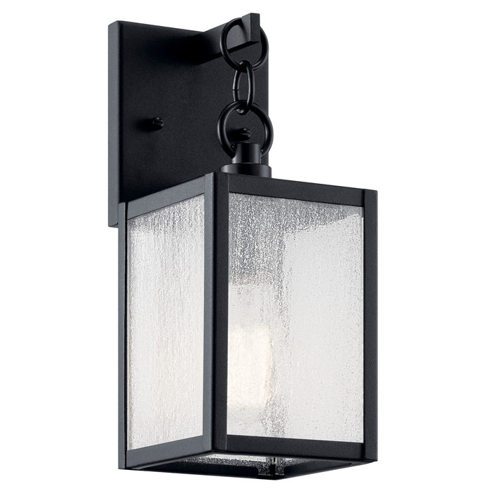 Kichler 59005BKT One Light Outdoor Wall Mount, Black