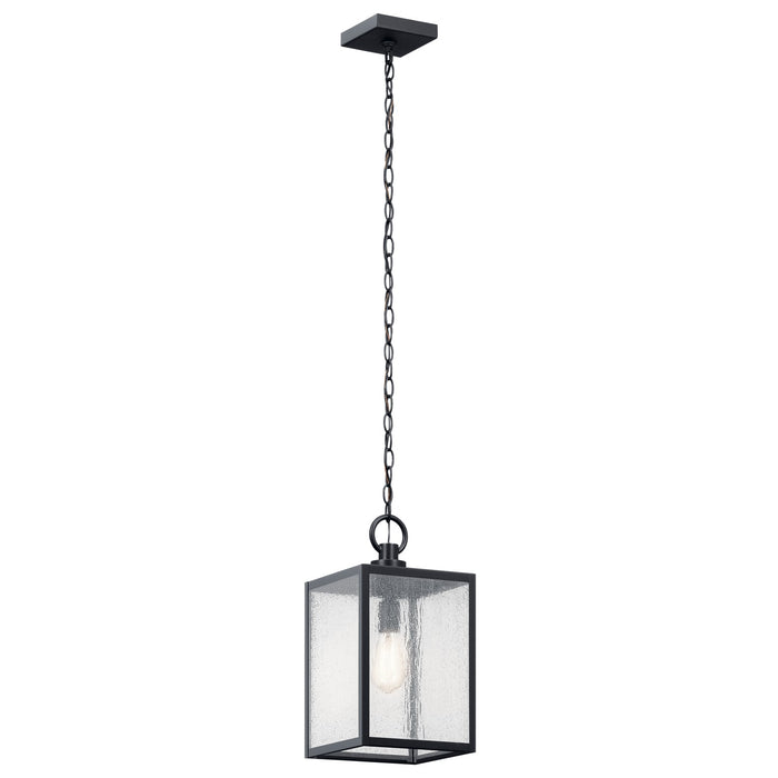 Kichler 59008BKT One Light Outdoor Pendant / Semi Flush, Black Textured