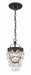 Crystorama 131-MK Calypso One Light Mini Chandelier Matte Black Main Image.jpg