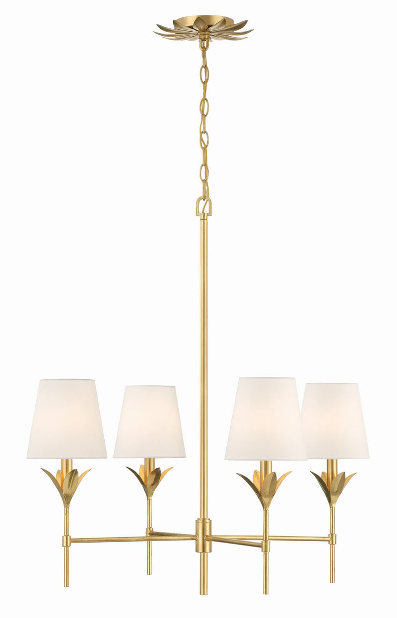 Crystorama 534-GA Broche Four Light Chandelier Antique Gold Main Image.jpg