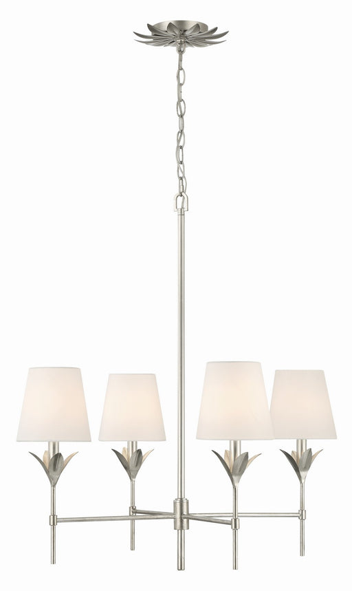 Crystorama 534-SA Broche Four Light Chandelier Antique Silver Main Image.jpg