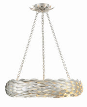 Crystorama 536-SA Broche Six Light Pendant Antique Silver Main Image.jpg