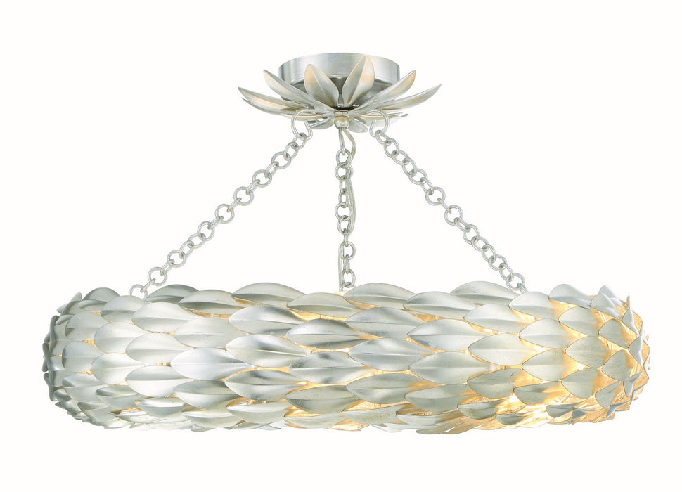 Crystorama 536-SA_CEILING Broche Six Light Semi Flush Mount Antique Silver Main Image.jpg