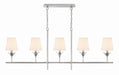 Crystorama 537-SA Broche Five Light Chandelier Antique Silver Main Image.jpg