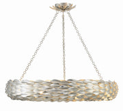 Crystorama 538-SA Broche Eight Light Pendant Antique Silver Main Image.jpg