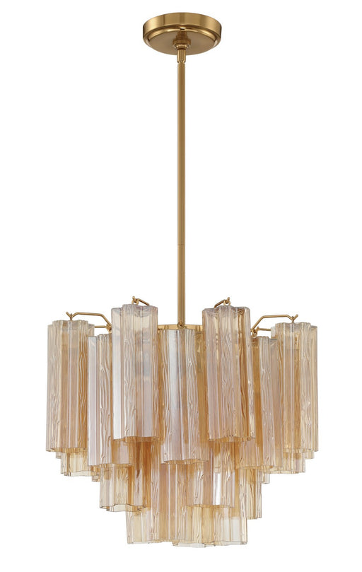 Crystorama ADD-300-AG-AM Addis Four Light Chandelier Aged Brass Main Image.jpg