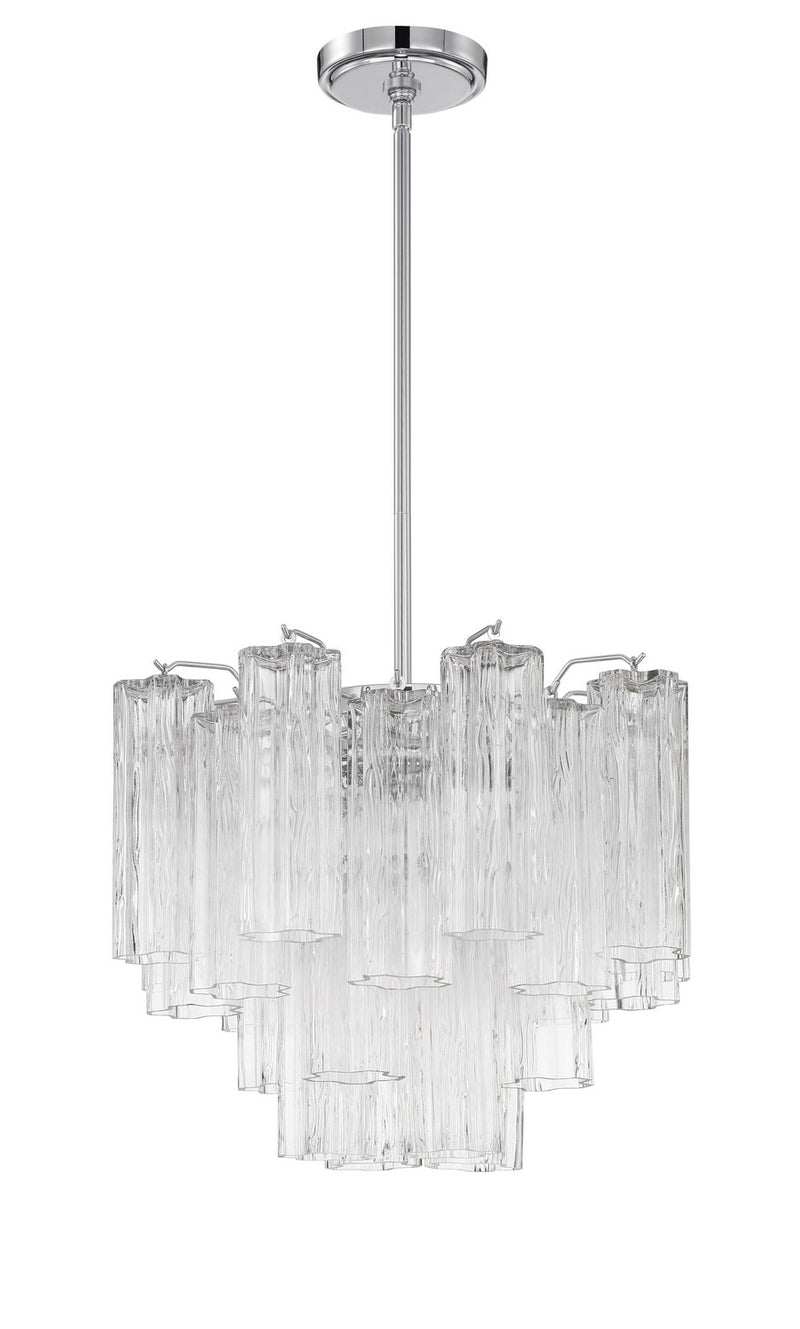 Crystorama ADD-300-CH-CL Addis Four Light Chandelier Polished Chrome Main Image.jpg