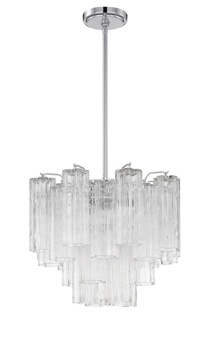 Crystorama ADD-300-CH-CL Addis Four Light Chandelier Polished Chrome Main Image.jpg