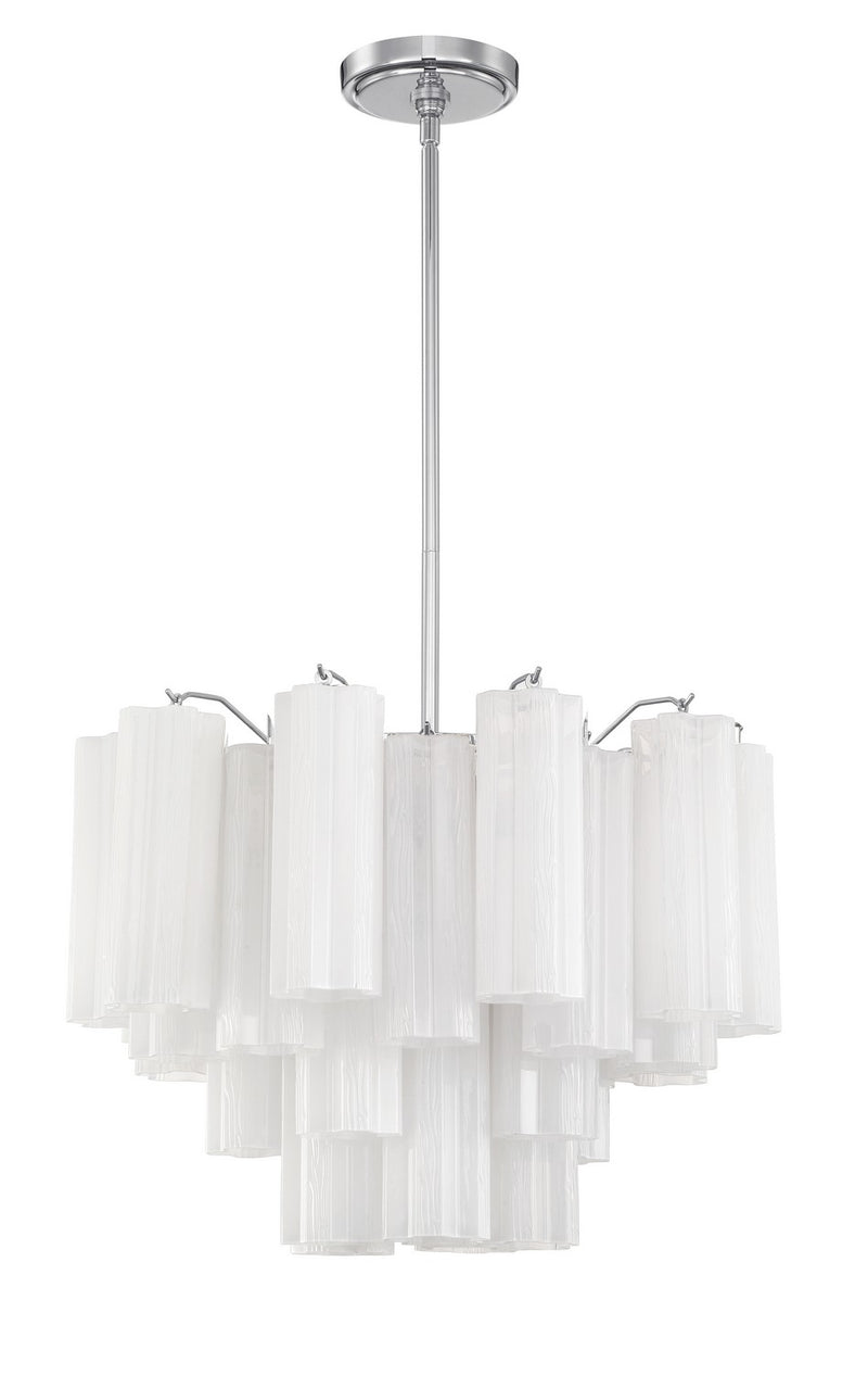 Crystorama ADD-306-CH-WH Addis Six Light Chandelier Polished Chrome Main Image.jpg