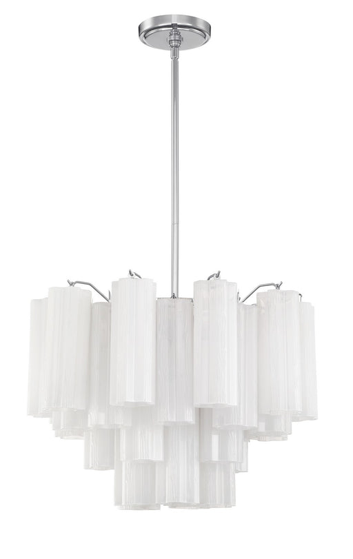 Crystorama ADD-306-CH-WH Addis Six Light Chandelier Polished Chrome Main Image.jpg