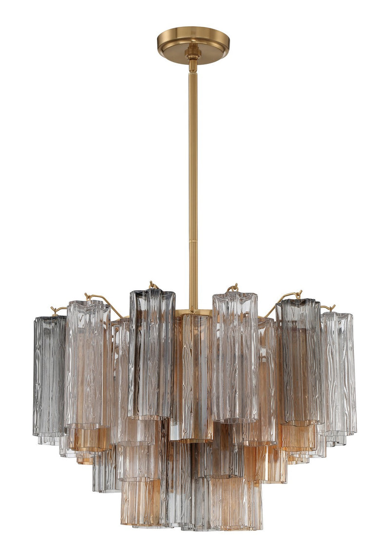Crystorama ADD-308-AG-AU Addis Nine Light Chandelier Aged Brass Main Image.jpg