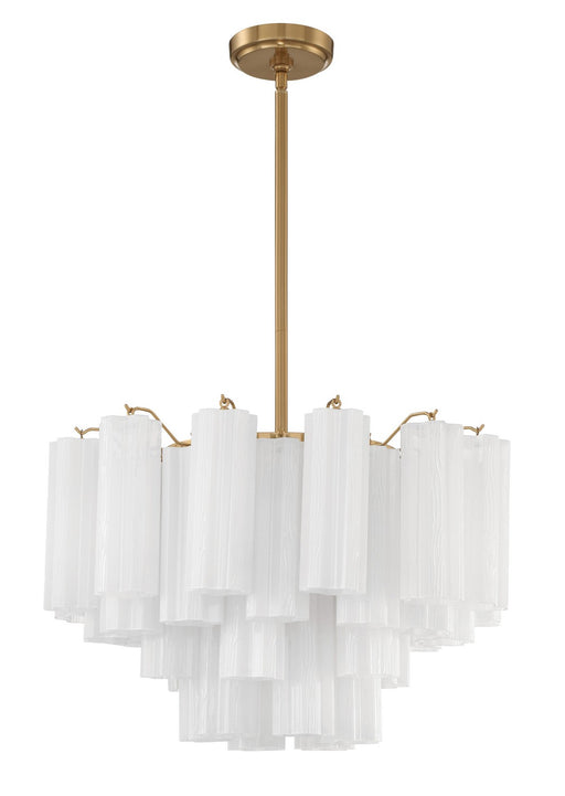 Crystorama ADD-308-AG-WH Addis Nine Light Chandelier Aged Brass Main Image.jpg