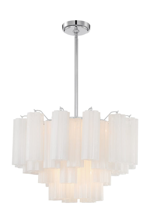 Crystorama ADD-308-CH-WH Addis Nine Light Chandelier Polished Chrome Main Image.jpg