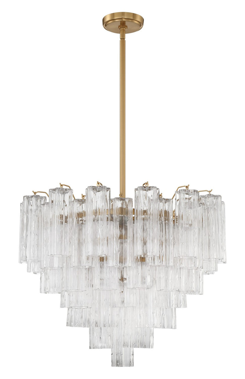 Crystorama ADD-312-AG-CL Addis 12 Light Chandelier Aged Brass Main Image.jpg