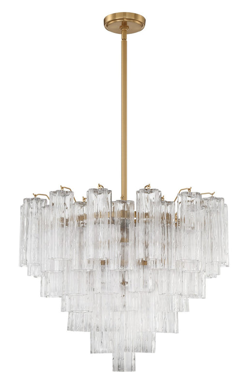 Crystorama ADD-312-AG-CL Addis 12 Light Chandelier Aged Brass Main Image.jpg