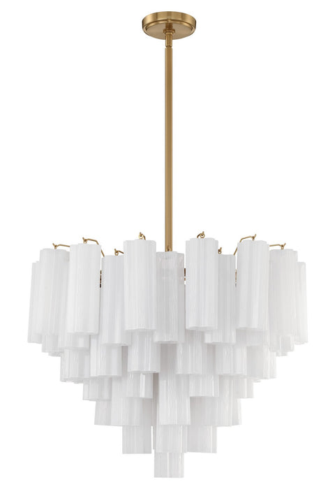 Crystorama ADD-312-AG-WH Addis 12 Light Chandelier Aged Brass Main Image.jpg