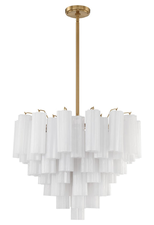 Crystorama ADD-312-AG-WH Addis 12 Light Chandelier Aged Brass Main Image.jpg