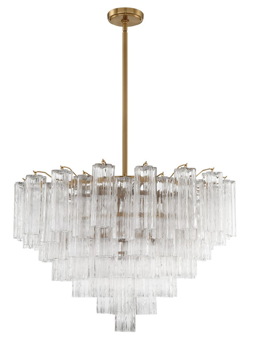 Crystorama ADD-316-AG-CL Addis 16 Light Chandelier Aged Brass Main Image.jpg