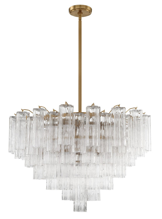 Crystorama ADD-316-AG-CL Addis 16 Light Chandelier Aged Brass Main Image.jpg
