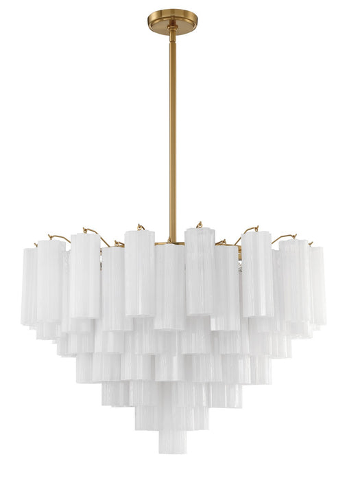 Crystorama ADD-316-AG-WH Addis 16 Light Chandelier Aged Brass Main Image.jpg