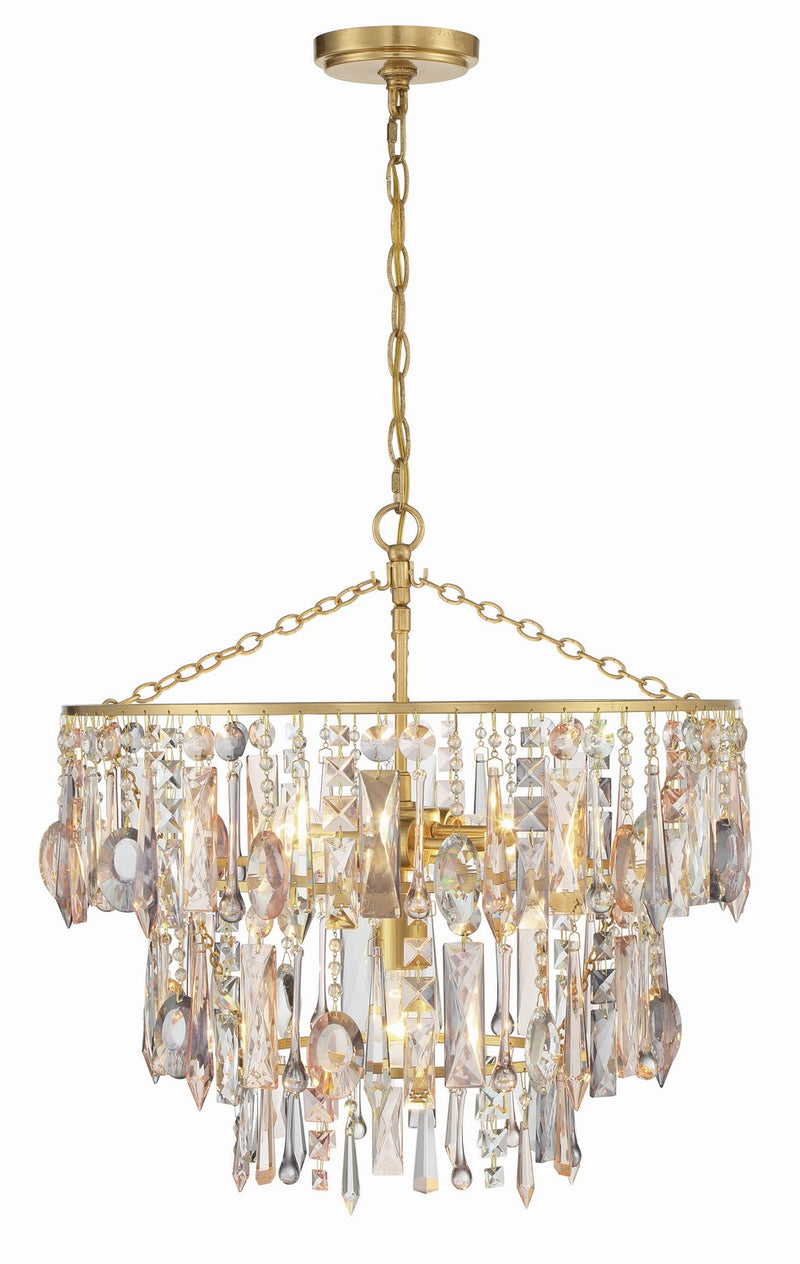 Crystorama ELS-7103-GA Elsa Three Light Pendant Antique Gold Main Image.jpg