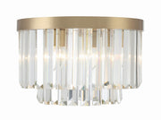 Crystorama HAY-1400-AG Hayes Four Light Flush Mount Aged Brass Main Image.jpg