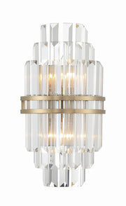 Crystorama HAY-1402-AG Hayes Two Light Wall Sconce Aged Brass Main Image.jpg