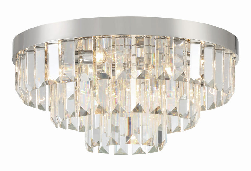 Crystorama HAY-1403-PN Hayes Eight Light Flush Mount Polished Nickel Main Image.jpg