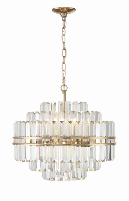 Crystorama HAY-1405-AG Hayes 12 Light Chandelier Aged Brass Main Image.jpg