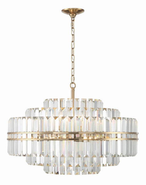 Crystorama HAY-1407-AG Hayes 16 Light Chandelier Aged Brass Main Image.jpg