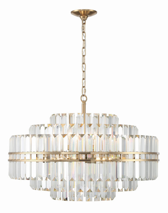 Crystorama HAY-1407-AG Hayes 16 Light Chandelier Aged Brass Main Image.jpg