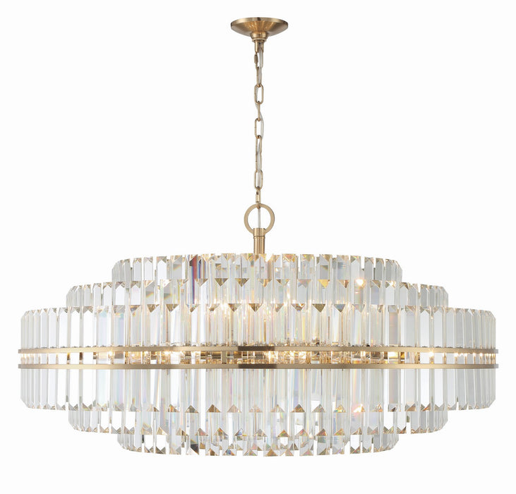 Crystorama HAY-1409-AG Hayes 32 Light Chandelier Aged Brass Main Image.jpg