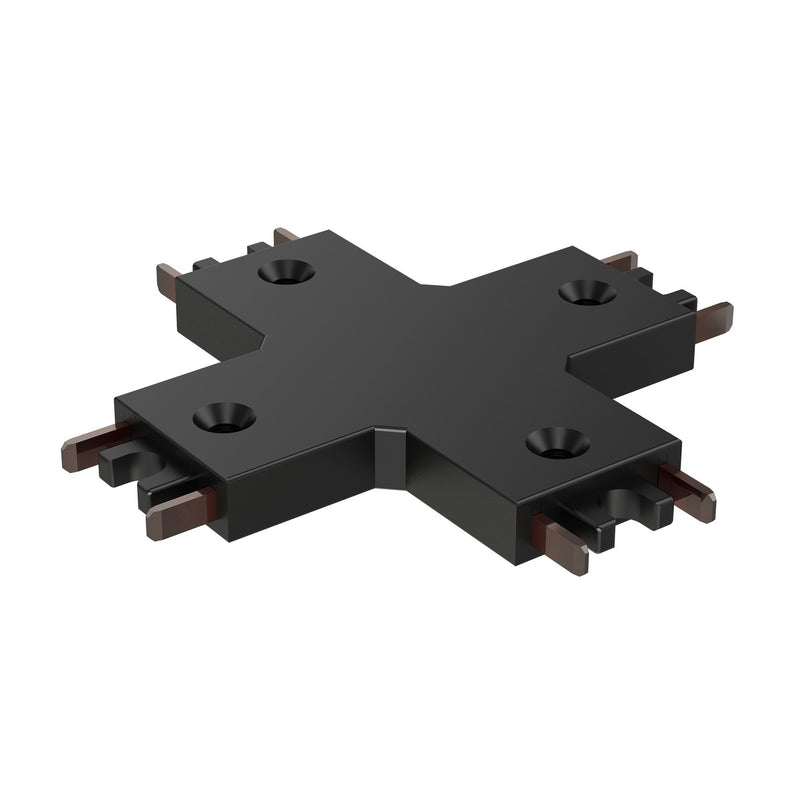 ET2 ETMSC90-4XW-BK Continuum - Track Track 4-way X Connector, Black Main Image.jpg