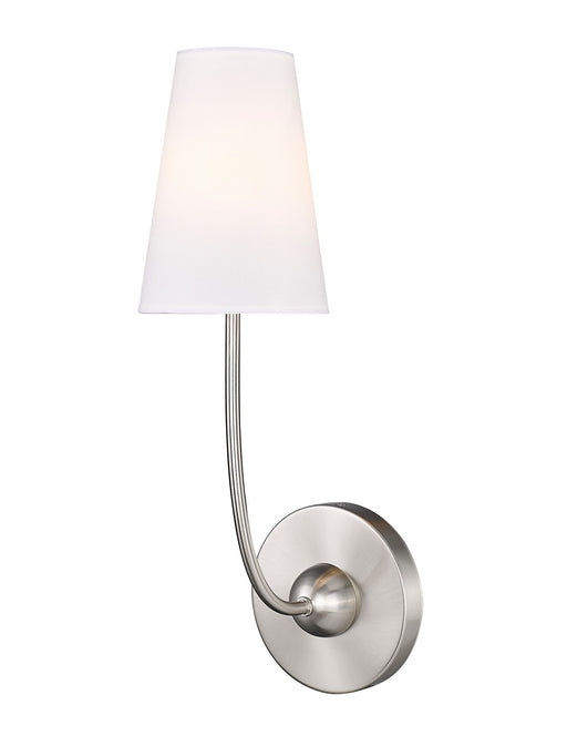 Z-Lite 3040-1S-BN Shannon One Light Wall Sconce, Brushed Nickel Main Image.jpg