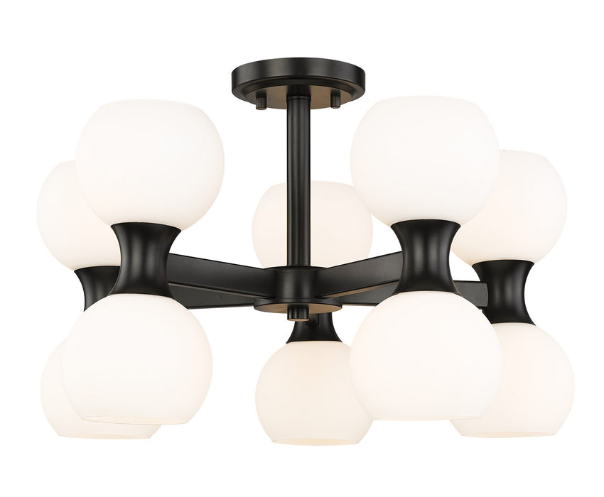 Z-Lite 494-10SF-MB Artemis Ten Light Semi Flush Mount, Matte Black Main Image.jpg