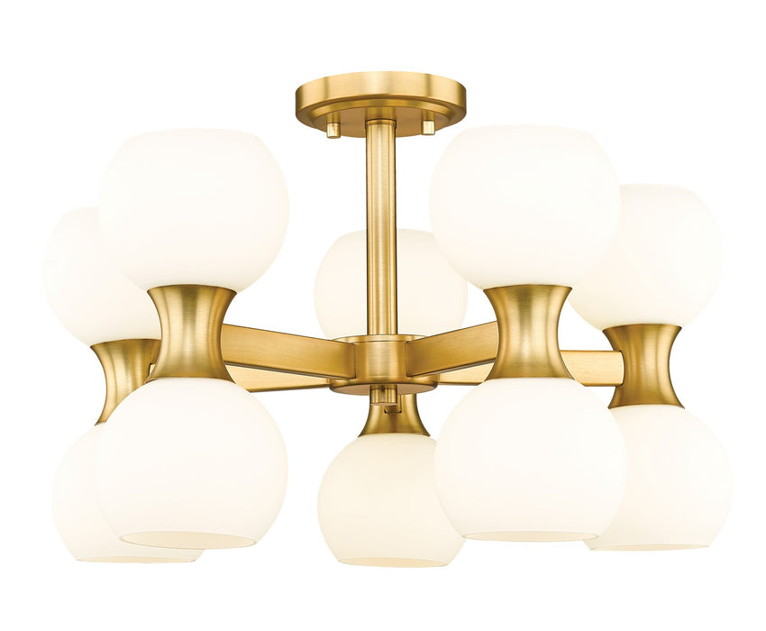 Z-Lite 494-10SF-MGLD Artemis Ten Light Semi Flush Mount, Modern Gold Main Image.jpg