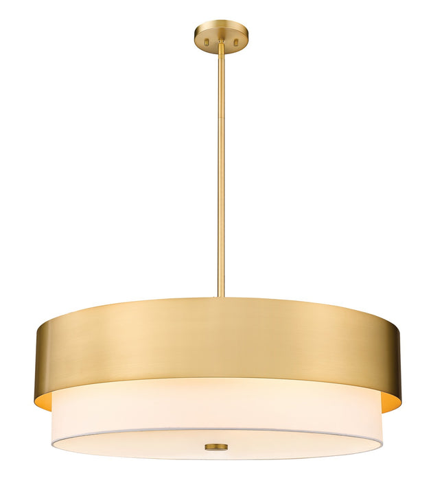 Z-Lite 495P32-MGLD Counterpoint Six Light Pendant, Modern Gold Main Image.jpg