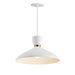 Maxim 11304WTSBR Carillon One Light Pendant, White/Satin Brass Main Image.jpg