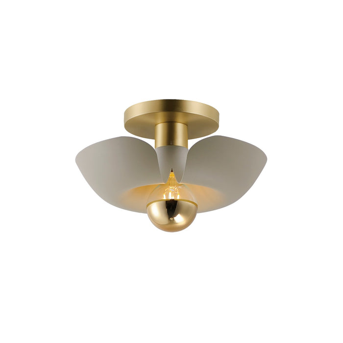 Maxim 11390SGSBR Poppy LED Flush Mount, Silver Gold / Satin Brass Main Image.jpg