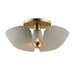 Maxim 11399SGSBR Poppy LED Flush Mount, Silver Gold / Satin Brass Main Image.jpg