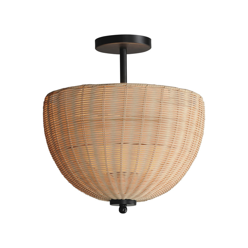 Maxim 12604NABK Maldives Two Light Semi Flush/Pendant, Black Main Image.jpg