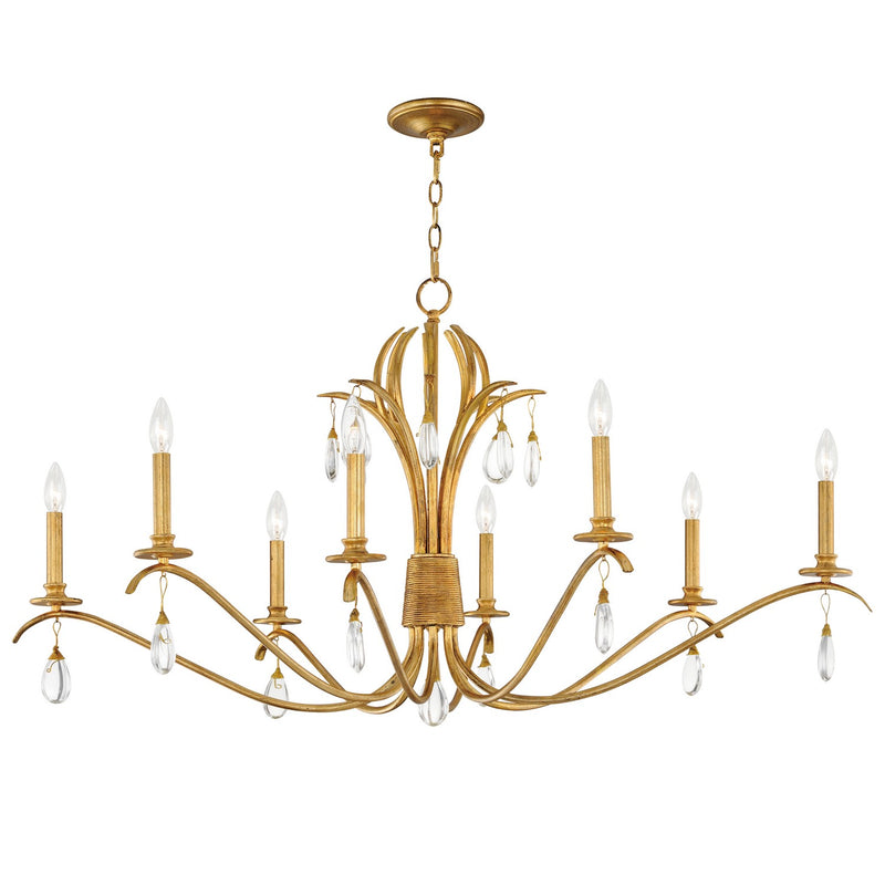 Maxim 12748CHGL Eden Eight Light Chandelier, Charcoal Gold Leaf Main Image.jpg