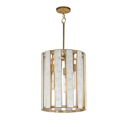 Maxim 12802CZNAB Miramar Three Light Foyer Pendant, Capiz / Natural Aged Brass Main Image.jpg