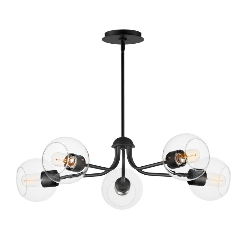 Maxim 21635CLBK Knox Five Light Chandelier, Black Main Image.jpg