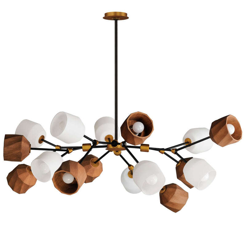 Maxim 28279DBZAB Akimbo LED Pendant, Dark Bronze/Antique Brass Main Image.jpg