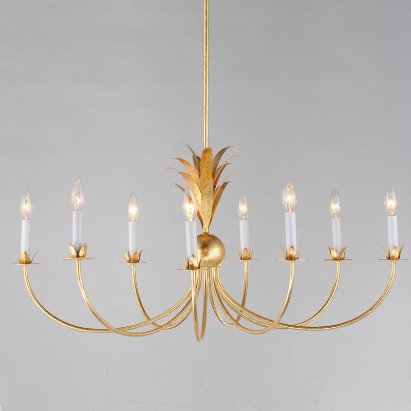 Maxim 2888GL Paloma Eight Light Chandelier, Gold Leaf Alternate Image 2.jpg