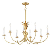 Maxim 2888GL Paloma Eight Light Chandelier, Gold Leaf Main Image.jpg