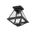 Maxim 30560CLBK Prism One Light Flush Mount, Black Main Image.jpg