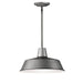 Maxim 35019WZ Pier M One Light Pendant, Weathered Zinc Main Image.jpg